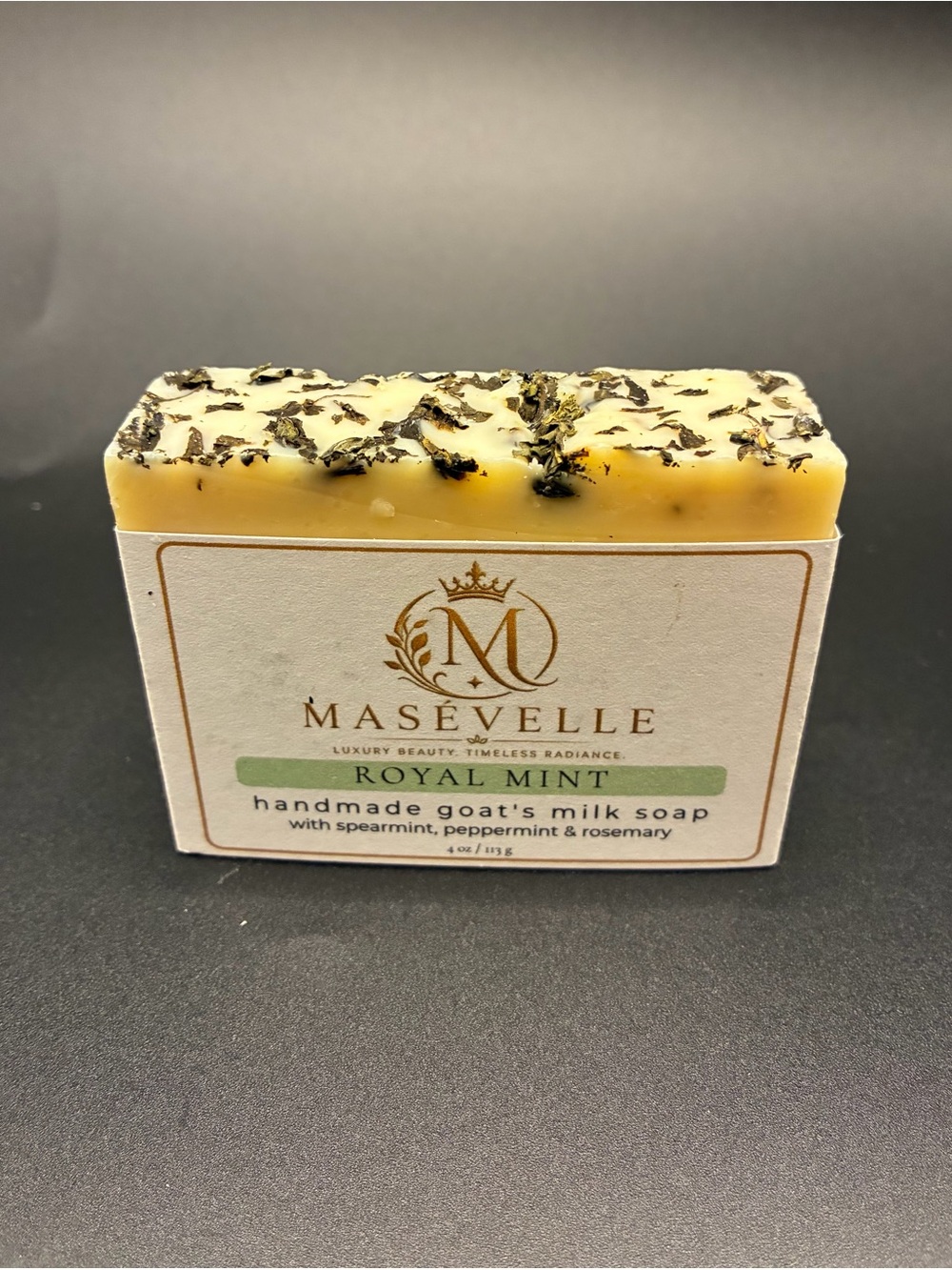 Royal Mint Handmade Goat's Milk Soap - Soft Yellow